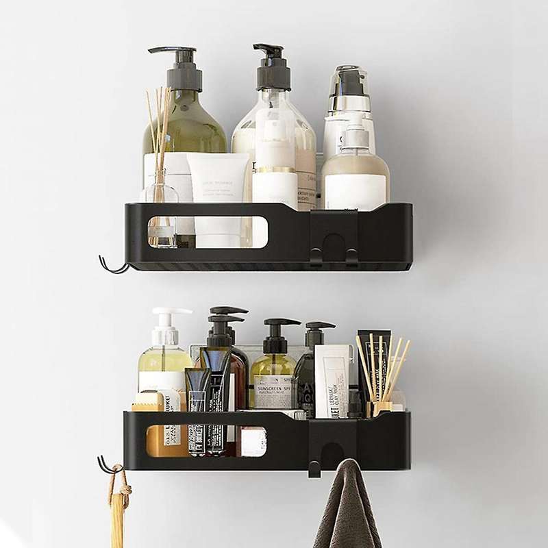 2 Pcs Shower Rack,Non-Drilling Shower Rack,Hanging Shower Basket, Bathroom Rack,Shampoo Rack for Bat