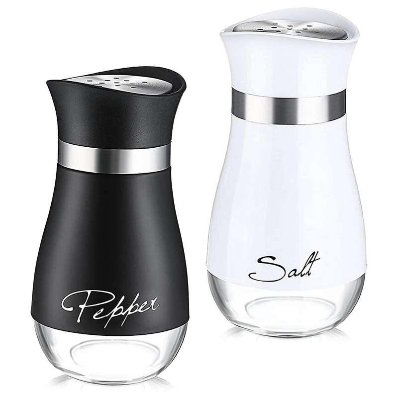 2 Pcs Shakers Spice Dispenser with Adjustable Pour Holes Refillable