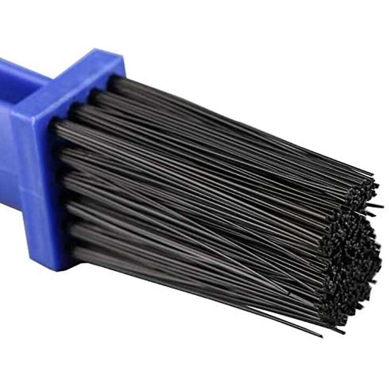 2 PCS Set Motorcycle Bicycle Chain Universal Cleaning Brush Washer,Blue and Red