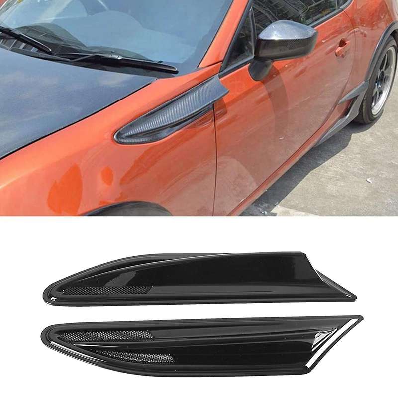 2 PCS Side Wing Fin Trim Replacement Vehicle Modification Parts Spoiler Decorative Leaf Decorative B