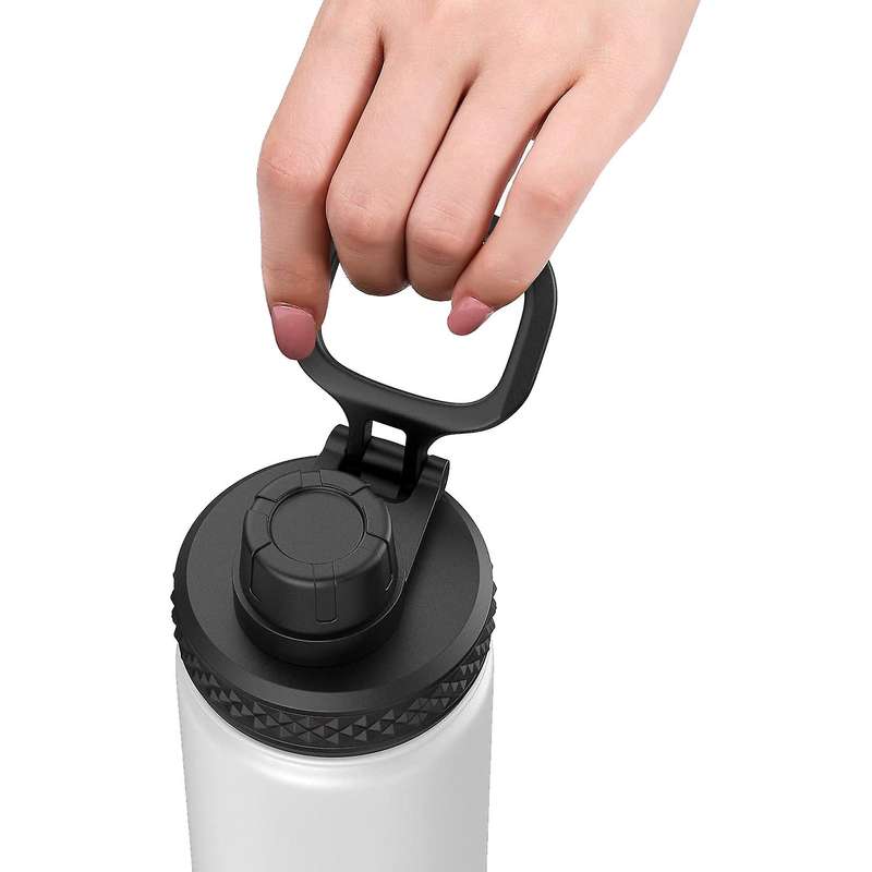 2 Pcs Straw Lid for Wide Mouth 12-40 , Fits Most Wide Mouth Water Bottles