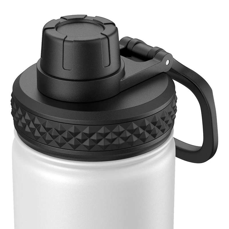 2 Pcs Straw Lid for Wide Mouth 12-40 , Fits Most Wide Mouth Water Bottles