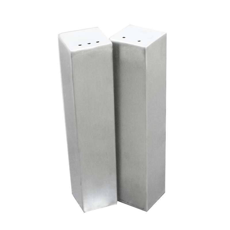2 Pcs Stainless Steel Square Pepper Salt Shaker, Household Restaurant Seasoning Box, Barbecue Shaker
