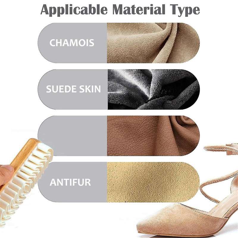 2 Pcs Suede Shoe Brush, Suede Cleaner Brush Soft Suede Eraser Folded Crepe Shoe Brushes Leather