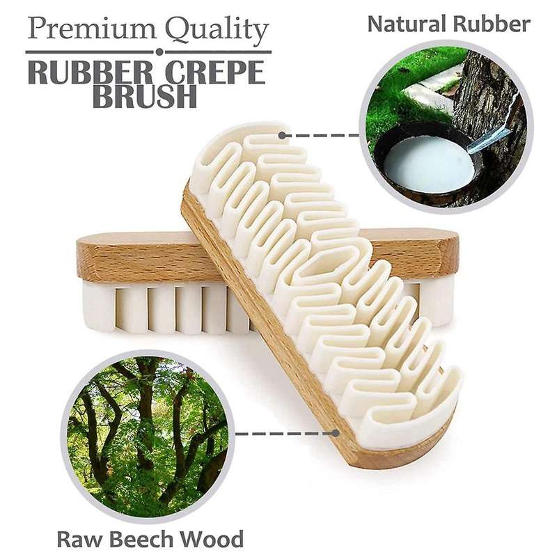 2 Pcs Suede Shoe Brush, Suede Cleaner Brush Soft Suede Eraser Folded Crepe Shoe Brushes Leather