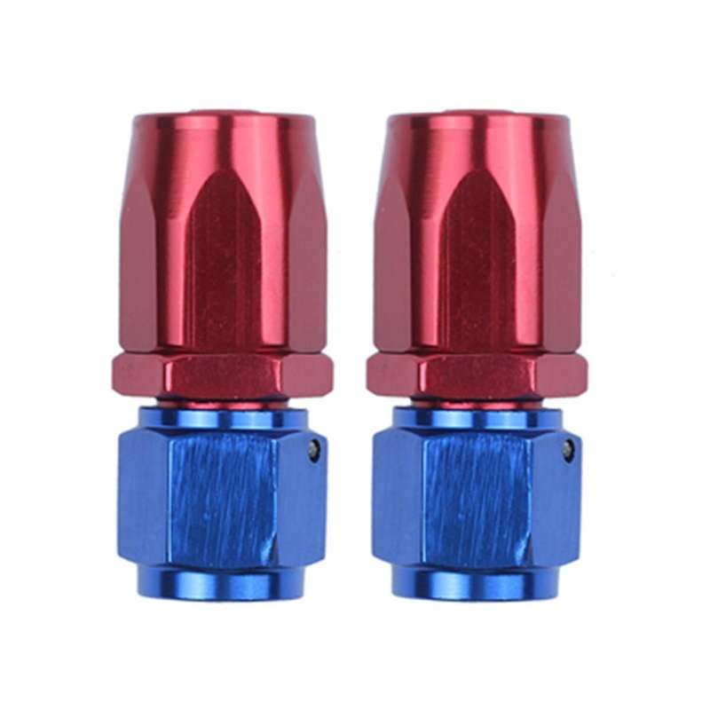 2 Pcs Straight Turbo Oil Feed Hose Fitting:an6 8mm