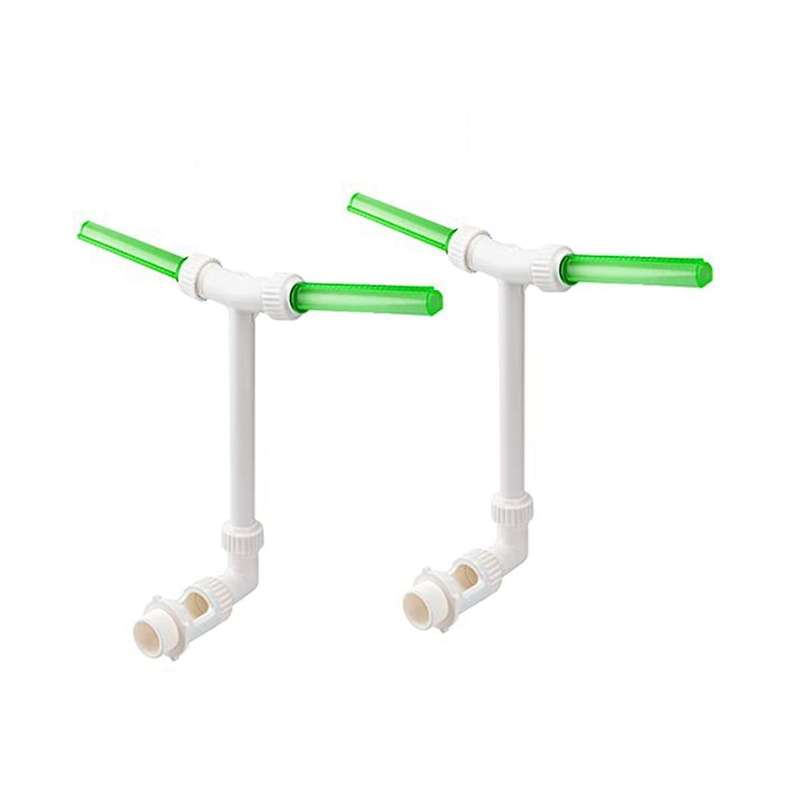2 Pcs Swimming Pool Waterfall Fountain Spray Fluorescent Water Fountain Dual Fountain Adjustable Poo