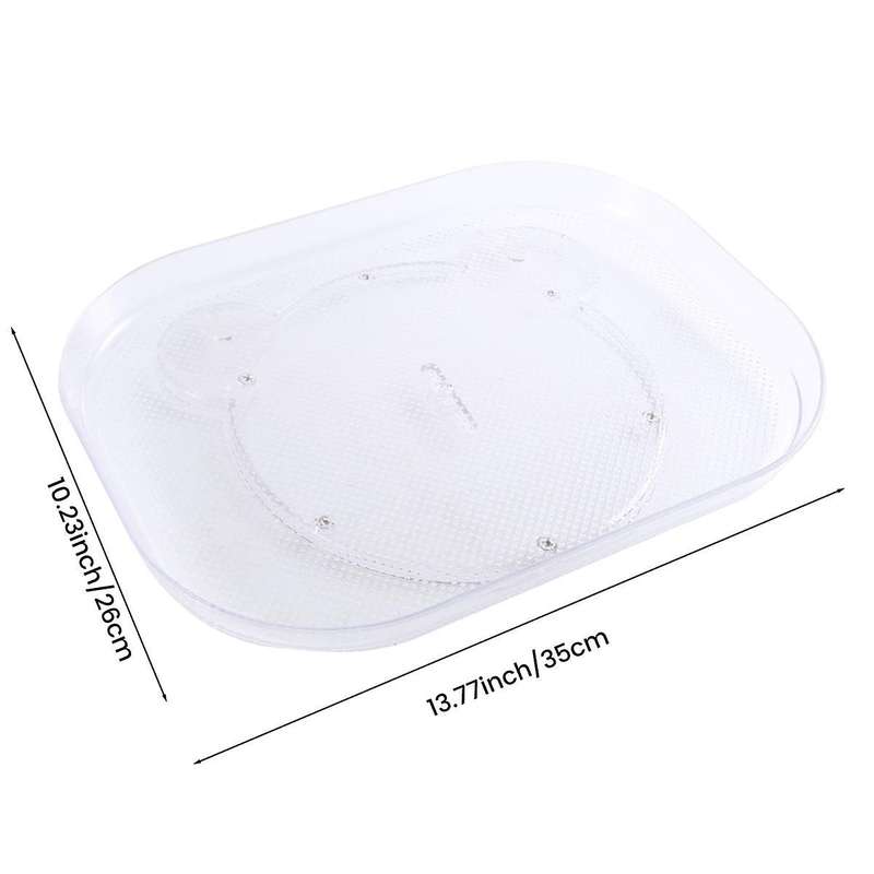 2 Pcs Turntable Storage Rack is Suitable for Refrigerators, Kitchens, Cabinets, Dining Tables and R