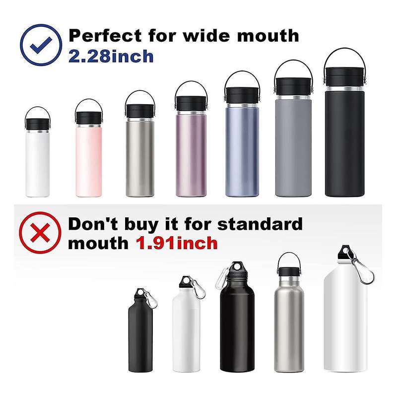2 Pcs Wide Mouth Sport Water Bottles Replacement Lid Accessories for Lid Most Wide Mouth Bottles Sp