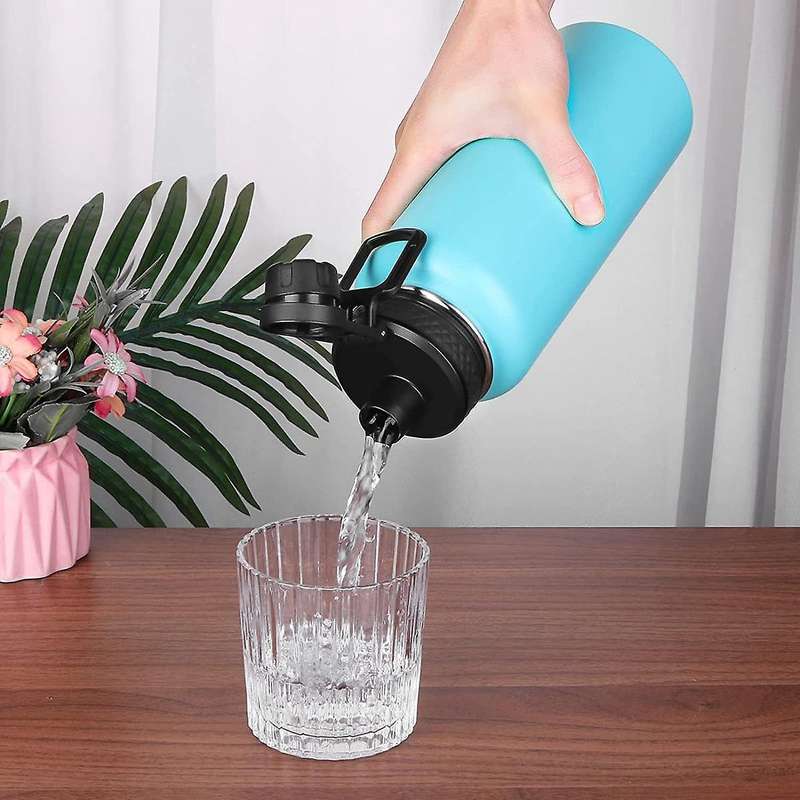 2 Pcs Wide Mouth Sport Water Bottles Replacement Lid Accessories for Lid Most Wide Mouth Bottles Sp