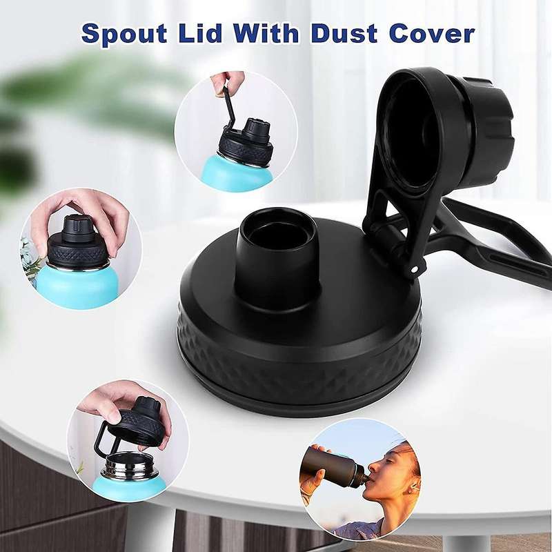 2 Pcs Wide Mouth Sport Water Bottles Replacement Lid Accessories for Lid Most Wide Mouth Bottles Sp