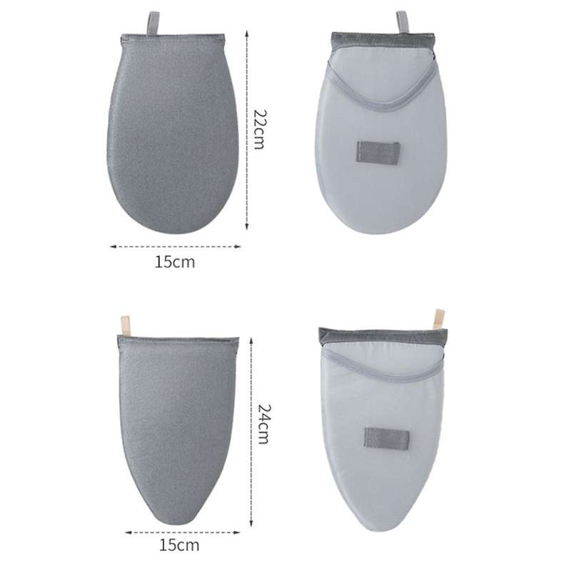 2 PCS Washable Ironing Board Mini Anti-Scald Iron Pad Cover Gloves Heat-Resistant Stain Garment Stea