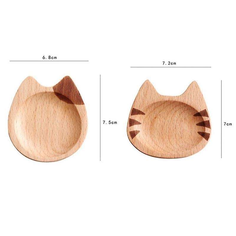 2 Pcs Wooden Dip Bowls Sauce Dishes Seasoning Dishes Serving Dishes Seasoning Bowl Sushi Soy Dishes