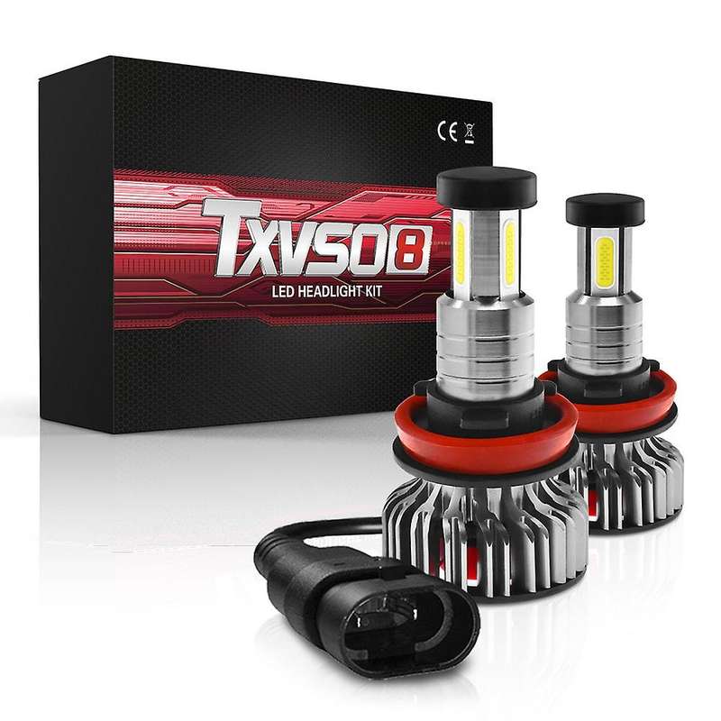 2 Pcs X3 H11 Bulbs, 110W 26000 Lumens Super Bright LED Waterproof Headlights Conversion Kit 6000K Co