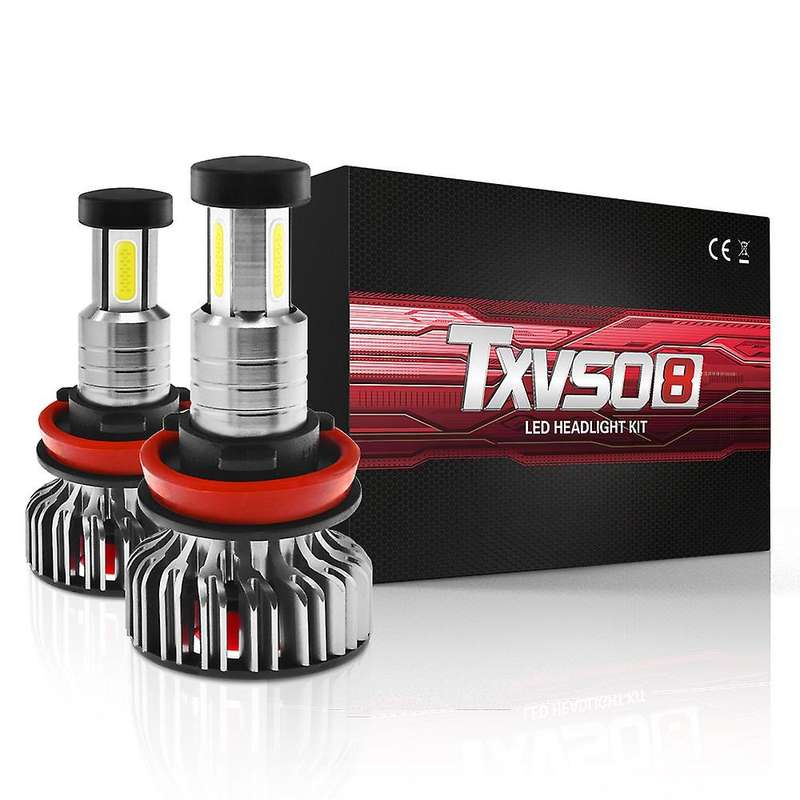 2 Pcs X3 H11 Bulbs, 110W 26000 Lumens Super Bright LED Waterproof Headlights Conversion Kit 6000K Co