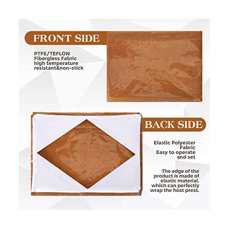 2 Pcs Wrap Cover for Heat Press Platen, 12 X 15 Inch Heat Press Cover Heat Resistant for Sublimatio