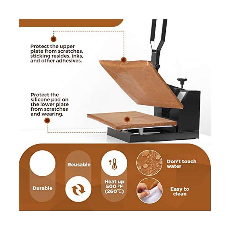 2 Pcs Wrap Cover for Heat Press Platen, 12 X 15 Inch Heat Press Cover Heat Resistant for Sublimatio