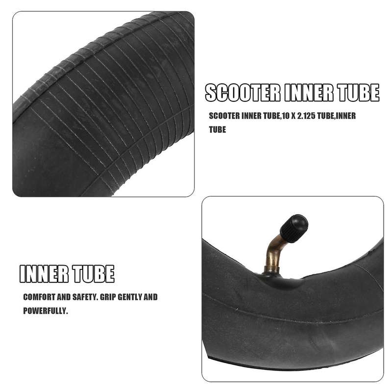 2 Pieces 10 X 2.125 (10 Inch)scooter Inner Tube for 10x2 Tyres 10x1.90 10x1.95 10x2 10x2.125 Electri