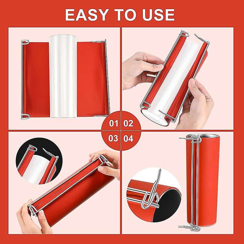 2 Pieces 20 Oz Silicone Tumbler Wrap Sublimation for Tumblers Printing Sublimation Tumblers in Oven