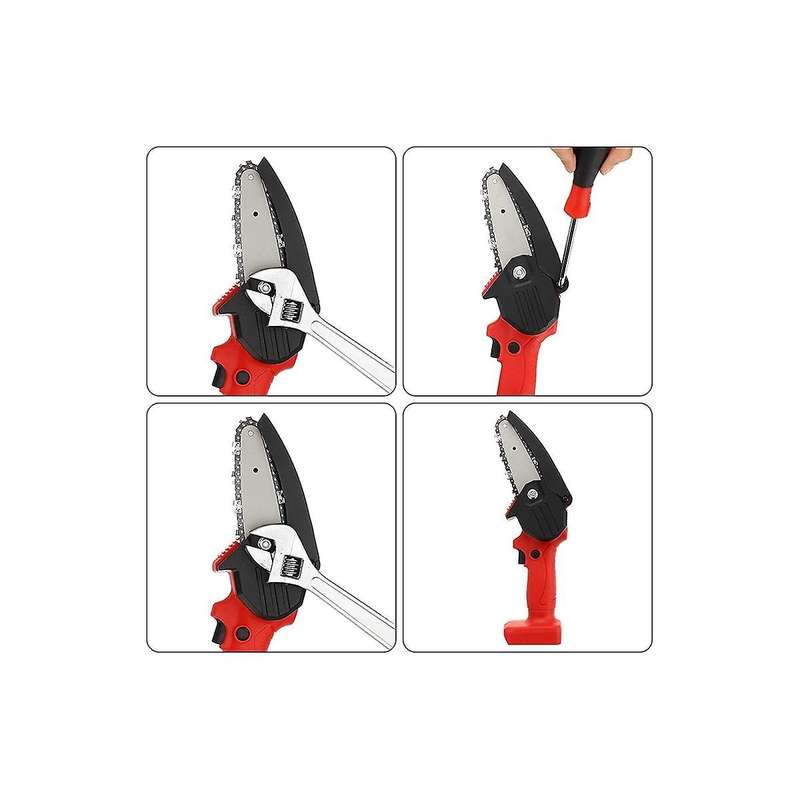 2 Pieces 4 Inch Mini Chainsaw Guide Plate Replacement Guide Bar for 4 Inch Electric Chainsaw Parts