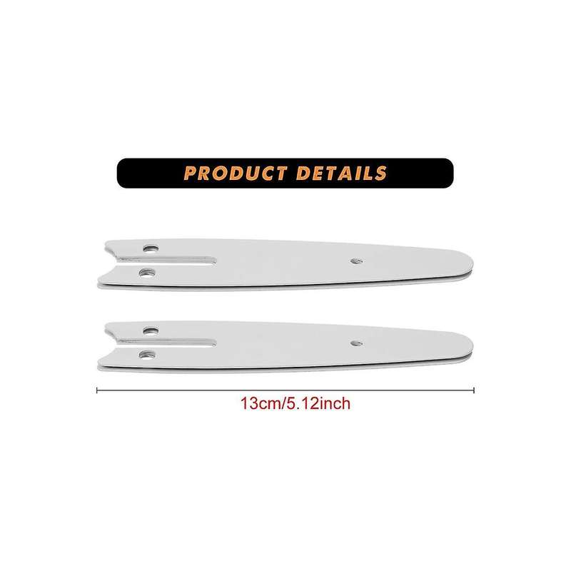 2 Pieces 4 Inch Mini Chainsaw Guide Plate Replacement Guide Bar for 4 Inch Electric Chainsaw Parts