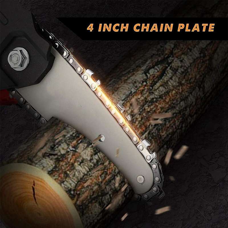 2 Pieces 4 Inch Mini Chainsaw Guide Plate Replacement Guide Bar for 4 Inch Electric Chainsaw Parts