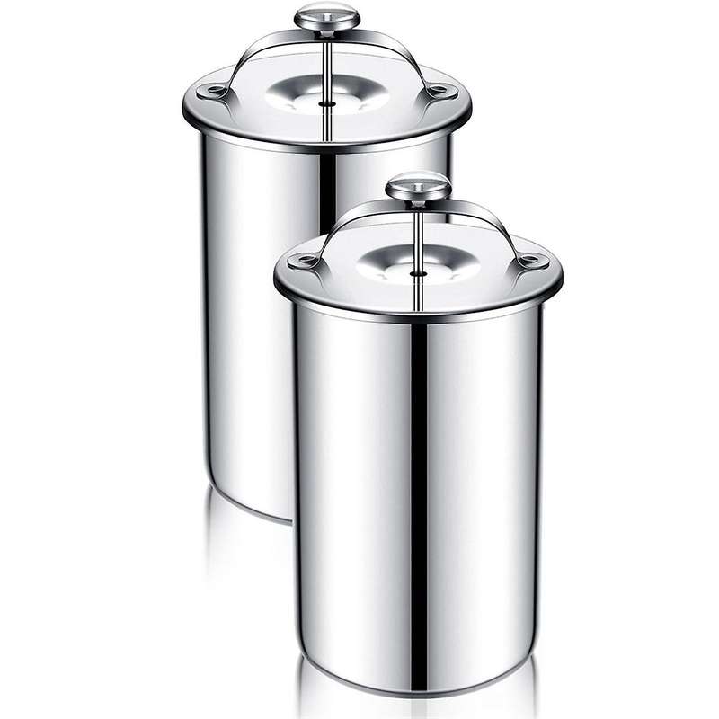 2 Piece Meat Press Maker Stainless Steel Ham Press Maker with Thermometer Sandwich Meat Press Bacon