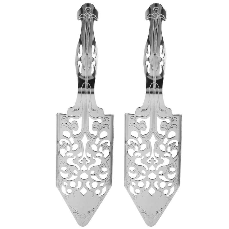 2 Pieces Absinthe Spoons, Stainless Steel Absinthe Cocktails Spoon Making Kit Gothic Absinthe Founta