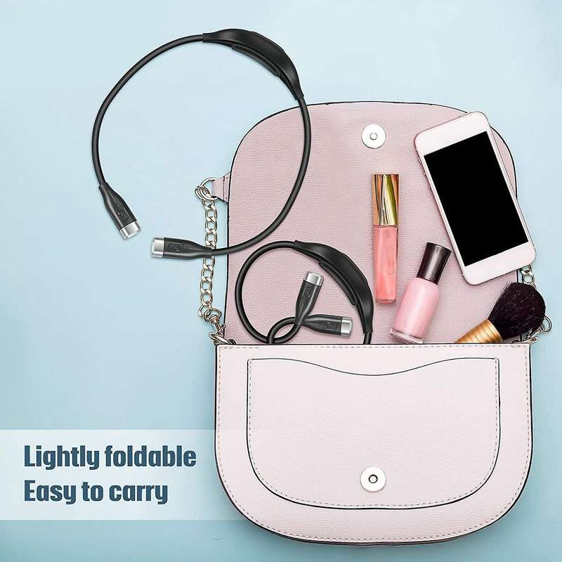 2 Pieces Neck Reading Light 3 Brightness Levels LED Reading Light Rechargeable Neck Book Light Flexi