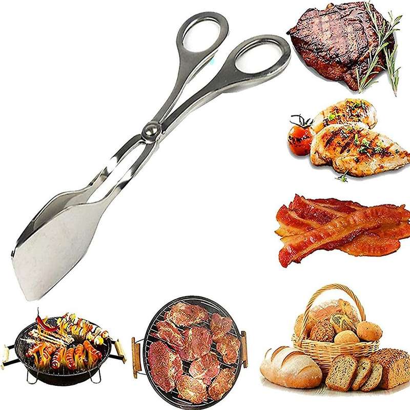 2 Pieces Kitchen Tongs Tongs Tongs Serving Tongs Multi-Purpose Tongs the Scissors-Shaped Cooking To