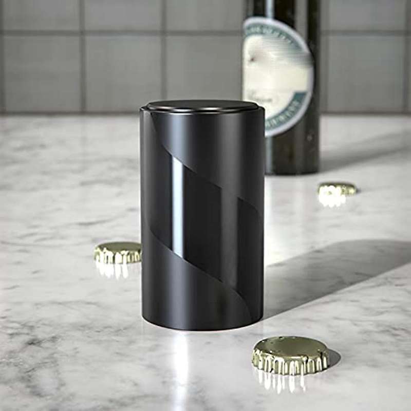 2 Pieces of Push-Open Beer Bottle Opener with Magnetic Cap Opener Does Not Damage the Bottle Cap