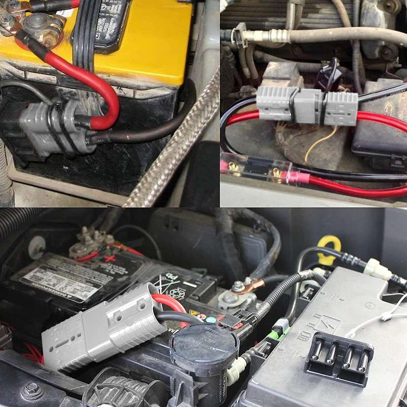 2 Pieces Of Quick Connect Plug 175a 600v Battery Quick Connector Power Plug Winch Connection Grey F