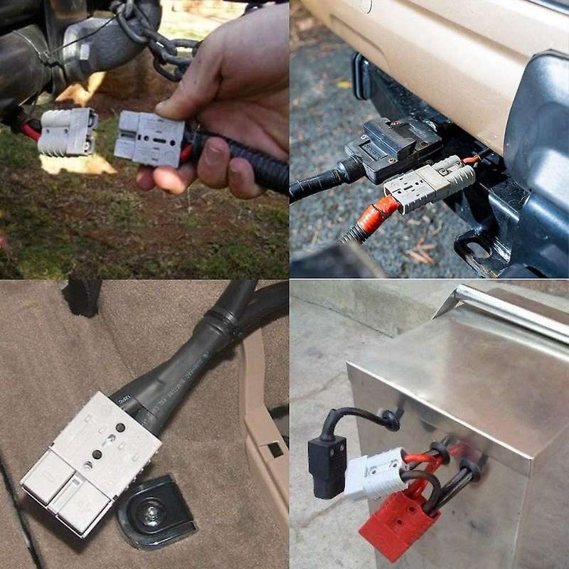 2 Pieces Of Quick Connect Plug 175a 600v Battery Quick Connector Power Plug Winch Connection Grey F