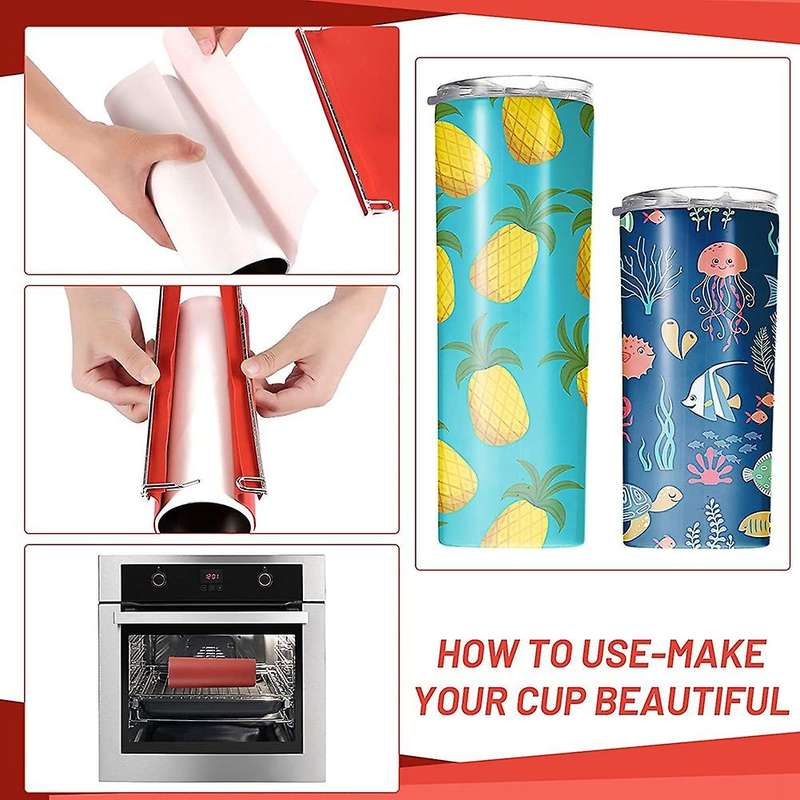 2 Pieces Sublimation Mug Wrap 11 Oz and 15 Oz Silicone Cup Clamp Cup Transfer Mug Wrap Cup Mould Cla