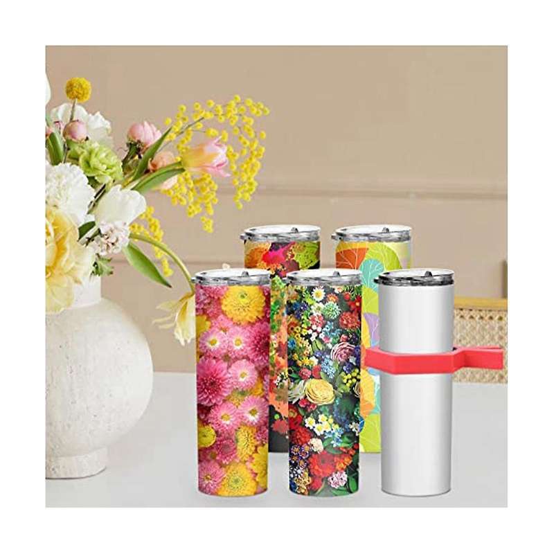 2 Pinch Perfect Tumbler Clamp and 1 Sublimation Blanks Tumblers Width Measuring Ruler, Perfect Tool