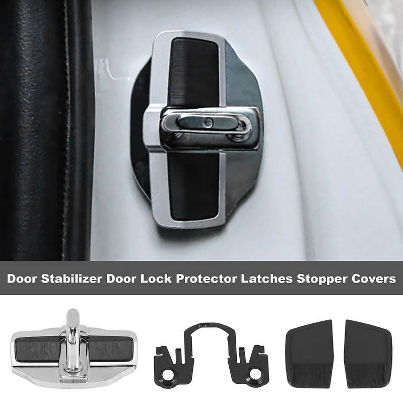 2 Set Door Stabilizer Door Lock Protector Latches Stopper Covers for Accord Odyssey