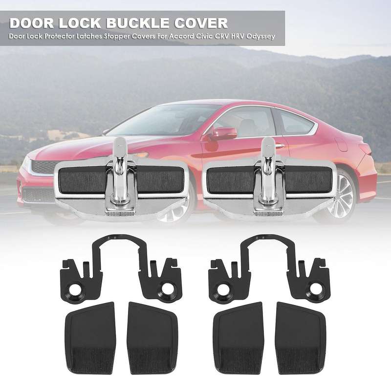 2 Set Door Stabilizer Door Lock Protector Latches Stopper Covers for Accord Odyssey