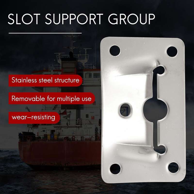 2 Set Marine Grade Stainless Steel Table Bracket Set Removable Multiple Usage for House Boat Marine