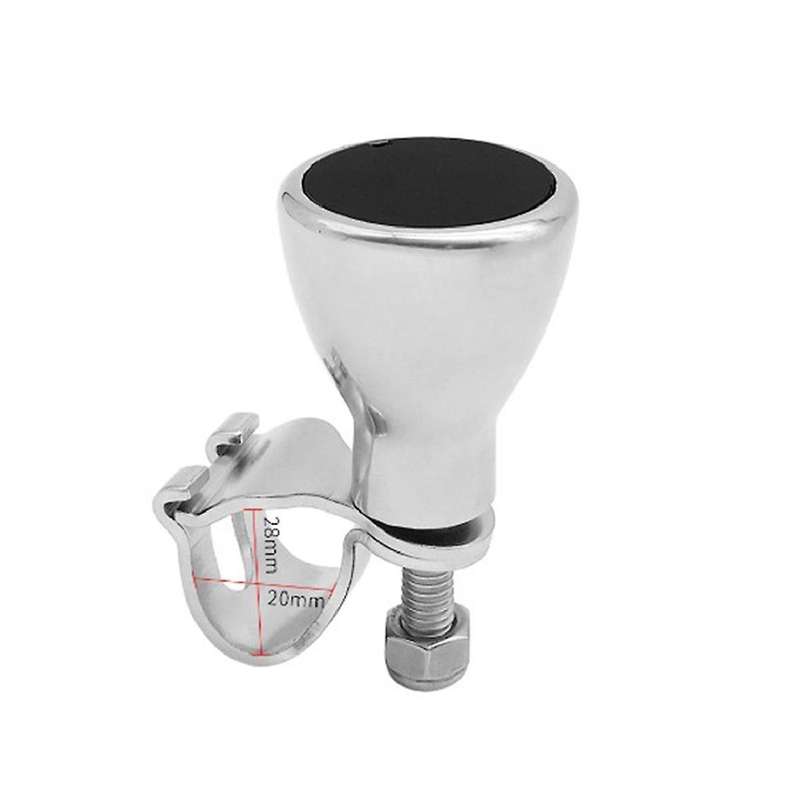 2 Set 316 Stainless Steel Boat Flat Top Steering Wheel Knob, Steering Wheel Maneuvering Knob for Bo