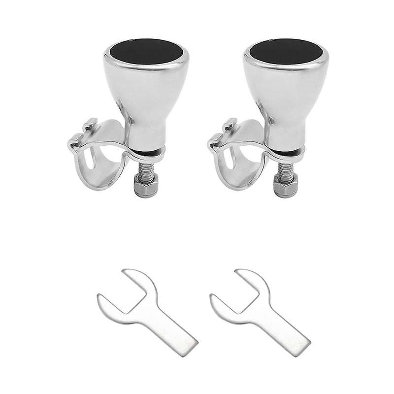 2 Set 316 Stainless Steel Boat Flat Top Steering Wheel Knob, Steering Wheel Maneuvering Knob for Bo