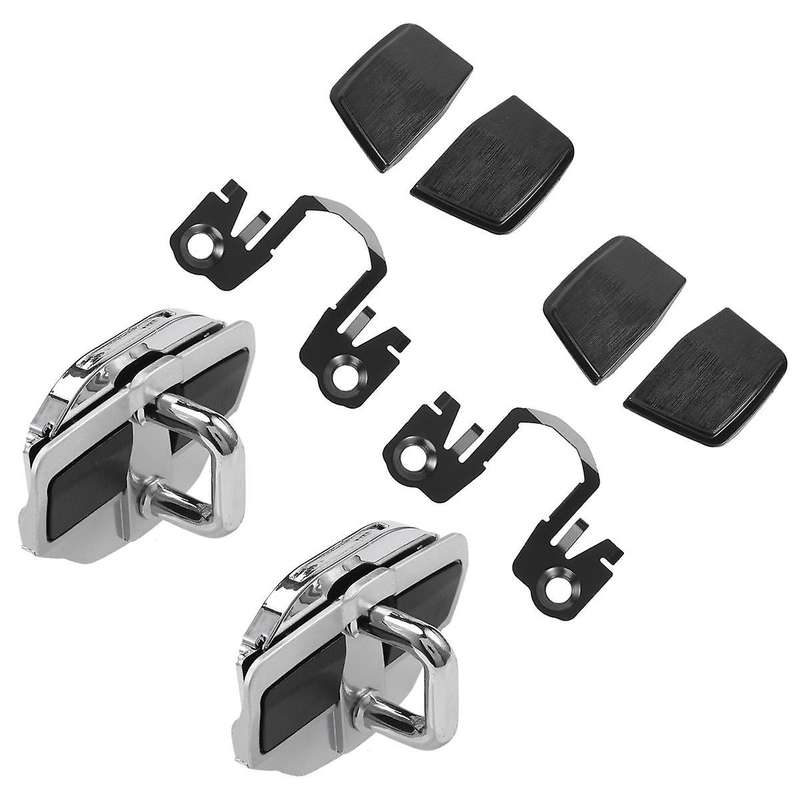 2 Sets Door Stabilizer Door Lock Protector Latches Stopper Covers for Land Cruiser Lc200 Alphard Ve