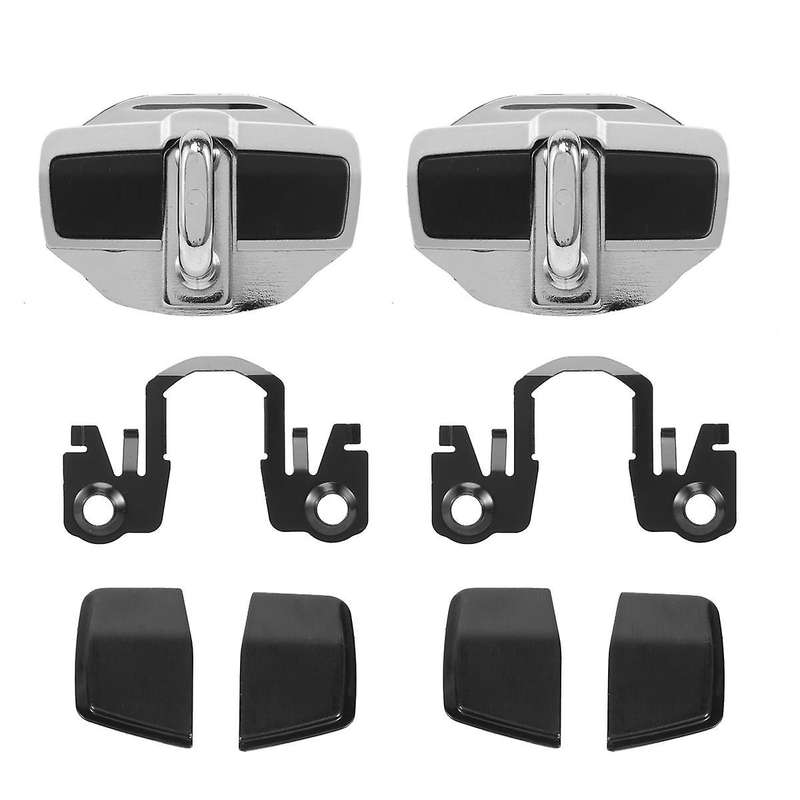 2 Sets Door Stabilizer Door Lock Protector Latches Stopper Covers for Land Cruiser Lc200 Alphard Ve