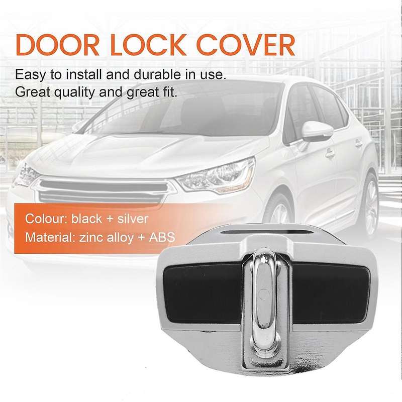 2 Sets Door Stabilizer Door Lock Protector Latches Stopper Covers for Land Cruiser Lc200 Alphard Ve