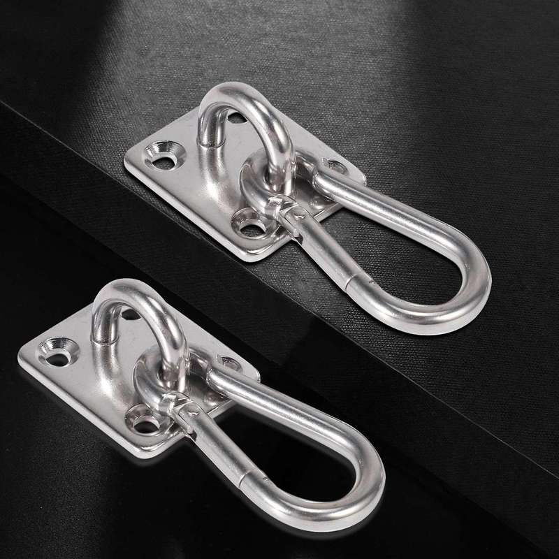 2 Sets Of Suspended Ceiling Wall Mount U-Shaped Hooks Stainless Steel Heavy Duty Multi-Function Hamm