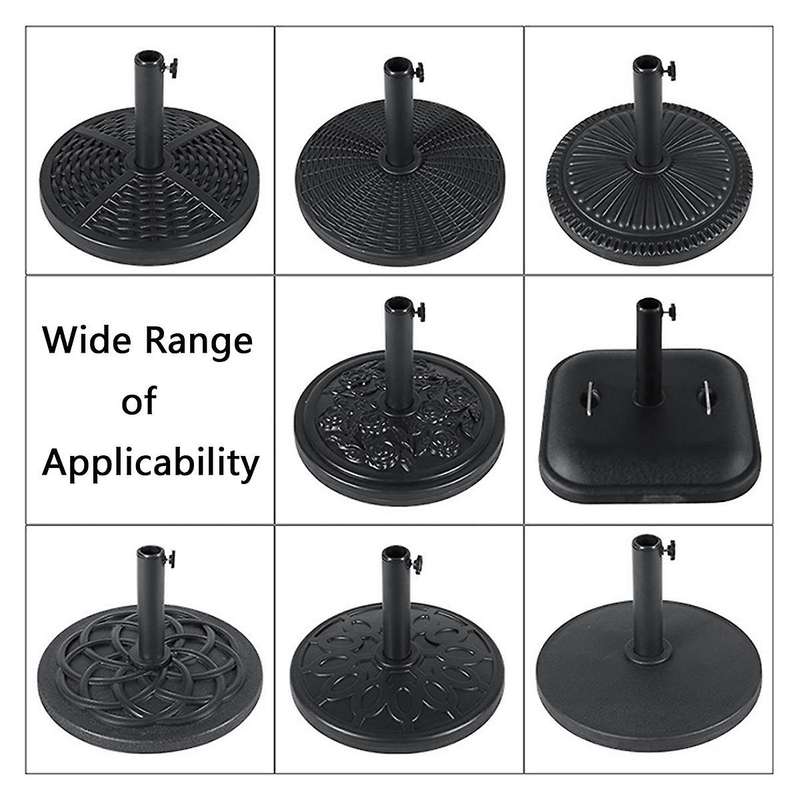 2 Sets Outdoor Patio Umbrella Base Stand Replacement Parts Umbrella Base Bracket Hole Ring Plug Cov