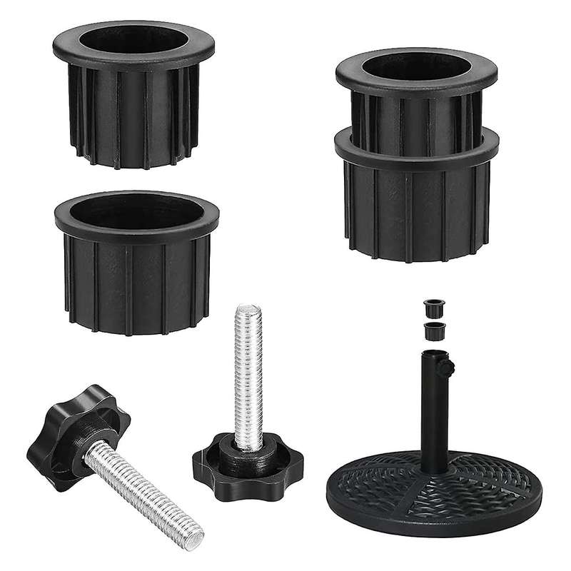 2 Sets Outdoor Patio Umbrella Base Stand Replacement Parts Umbrella Base Bracket Hole Ring Plug Cov