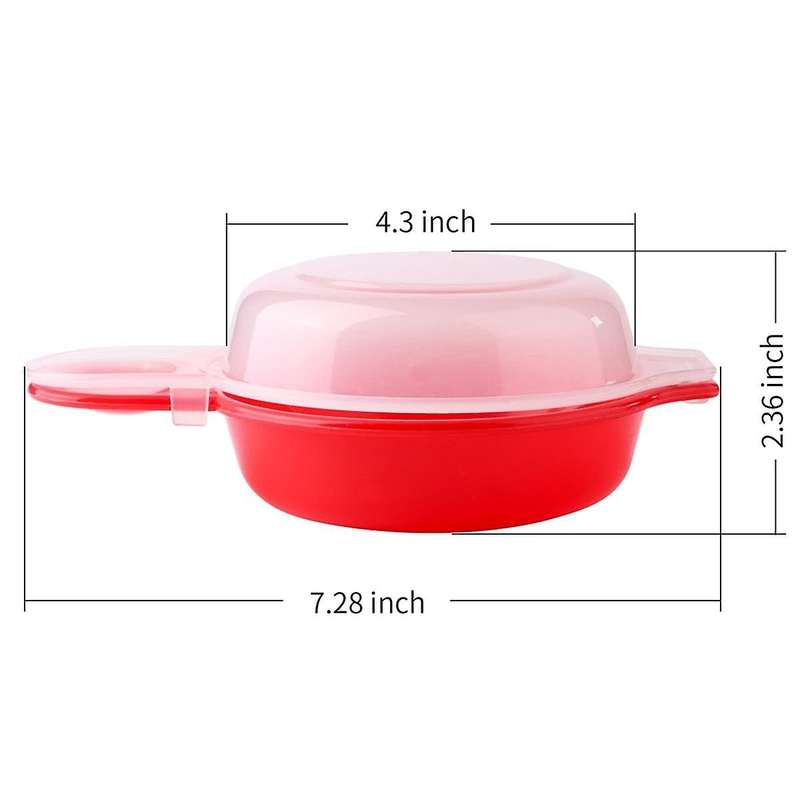 2 Sets Microwave Egg Cooker,1 Minute Fast Egg Hamburg Omelet Maker Kitchen Cooking Tool