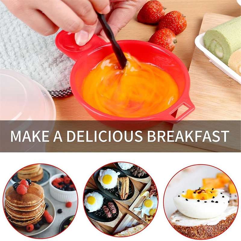 2 Sets Microwave Egg Cooker,1 Minute Fast Egg Hamburg Omelet Maker Kitchen Cooking Tool