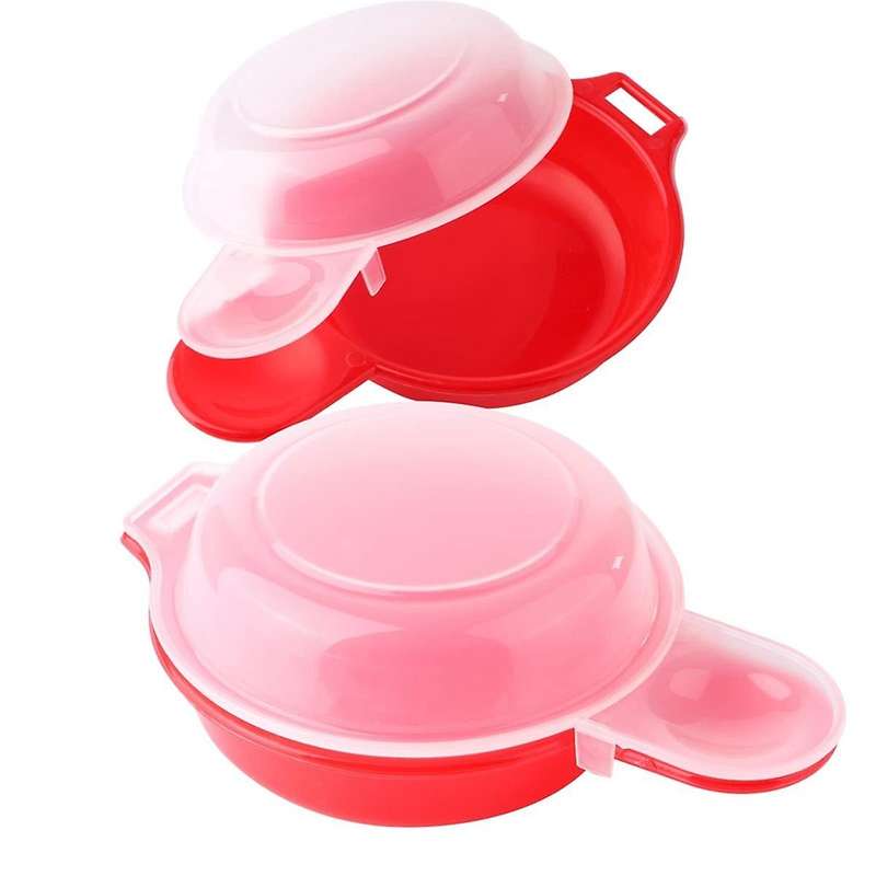 2 Sets Microwave Egg Cooker,1 Minute Fast Egg Hamburg Omelet Maker Kitchen Cooking Tool