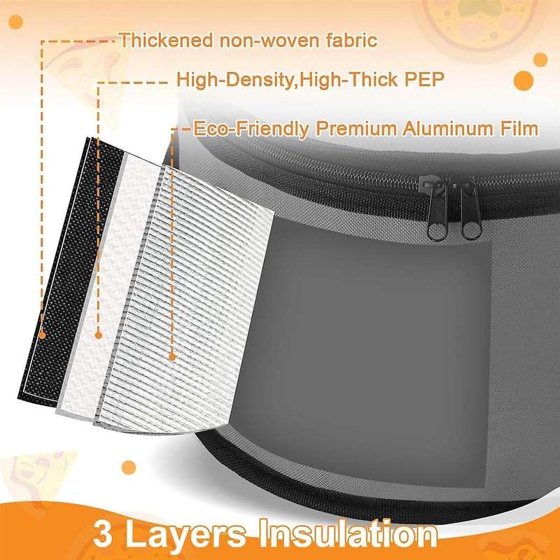2 Sets Round Pie Carrier 11 x 7 Inch with Dish Tray Plate Stacker Insulated Casserole Carrier with L